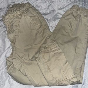 Tan cargo pants.